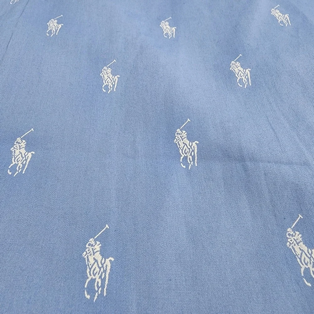 Polo Ralph Lauren Pajama Shirt Adult 4XT Blue Cotton RY25RX ZQD Pocket $65 Mens